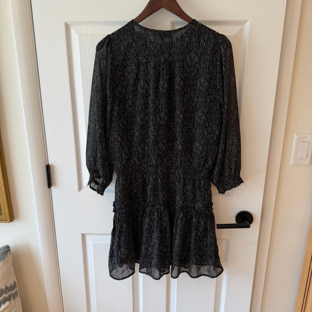 Pinch Black and White Patterned Dress - Picture 2 of 5